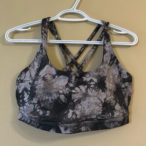 Lululemon ink pattern sports bra